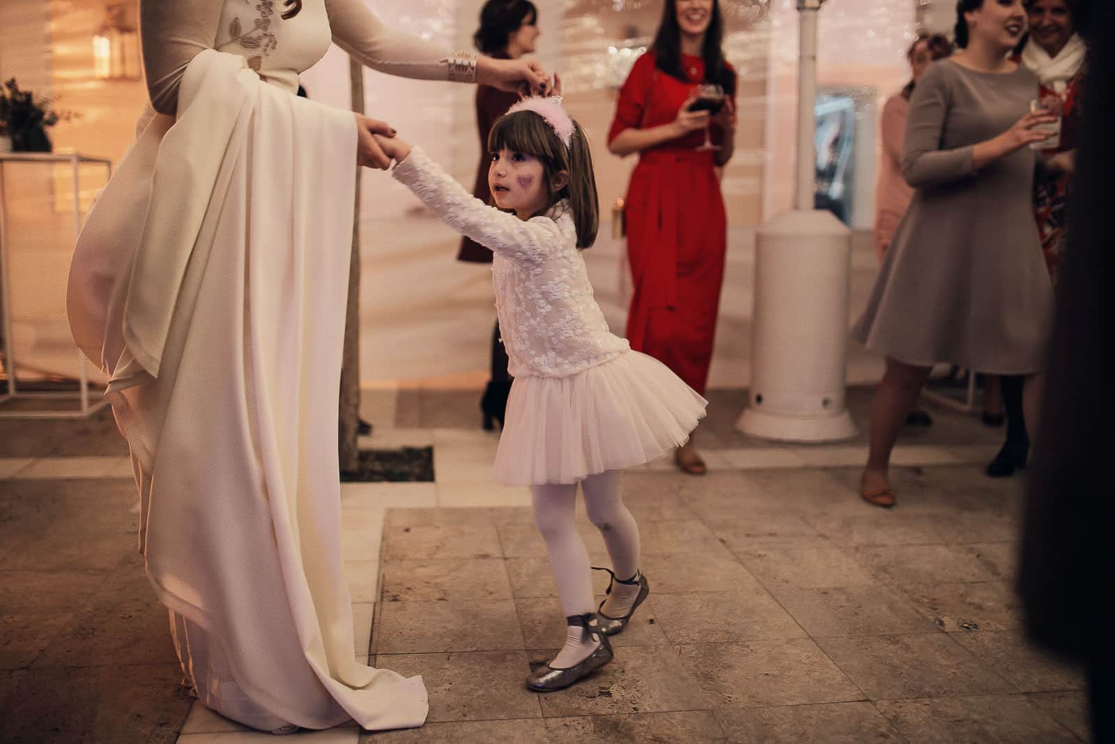 novia baile niña princesa boda