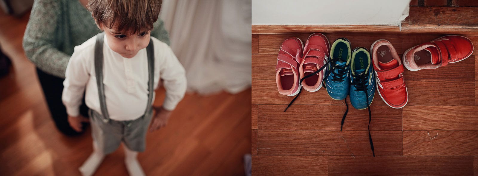 niño tirantes zapatos boda