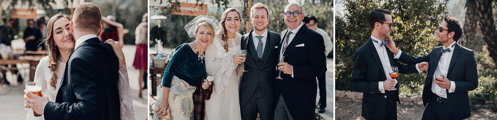 invitados y novios boda