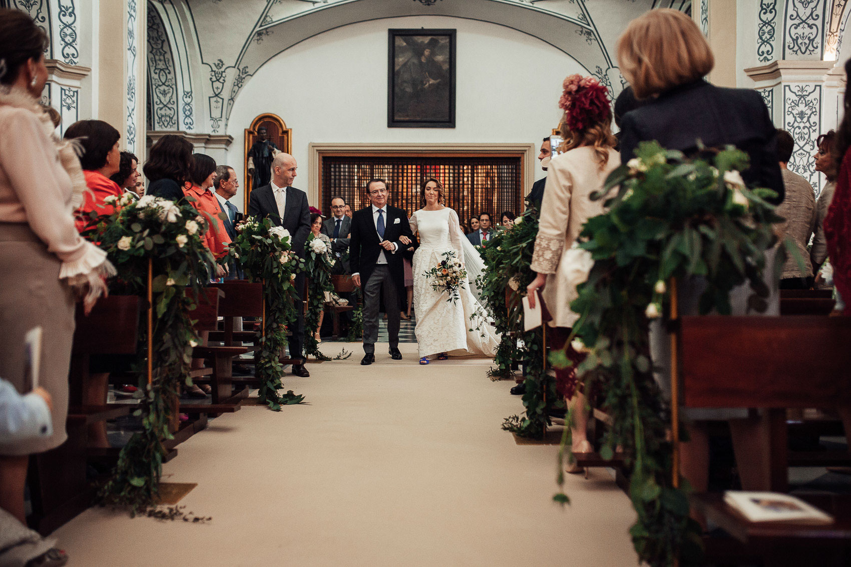 entrada novia padrino pasillo iglesia anas